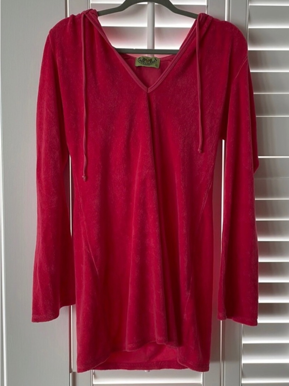 Juicy Couture Bright Pink Hooded Swim Coverup